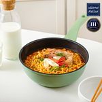 GIORNO FELICE Fresh-On Titanium Non-Stick Wok 20cm Induction Compatible Lightweight Compact Size _ Made in Korea